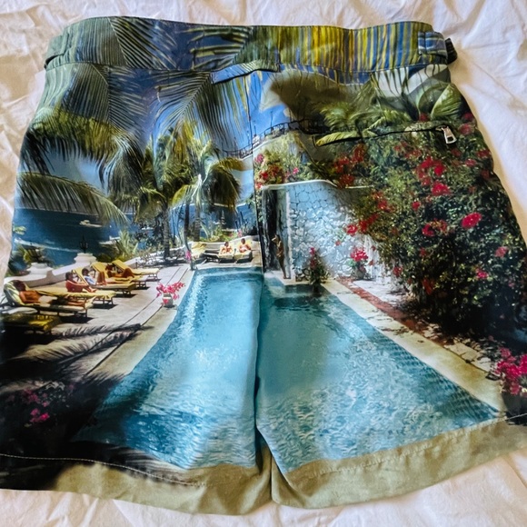 SOLD! ORLEBAR BROWN NWT Riviera Poolside Print Board Short SWIM Trunks & Bag 28 - Picture 4 of 16